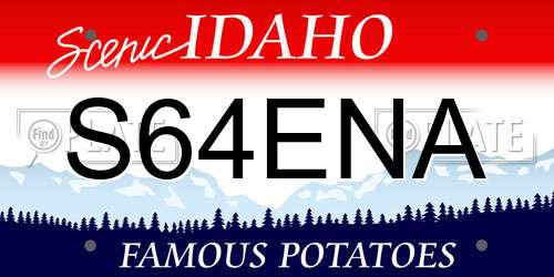 S64ENA Idaho License Plate