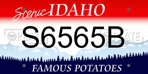 S6565B Idaho License Plate