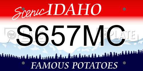 S657MC Idaho License Plate