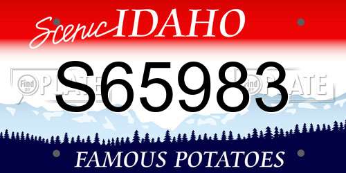 S65983 Idaho License Plate