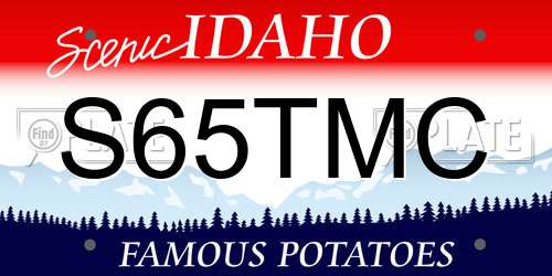 S65TMC Idaho License Plate