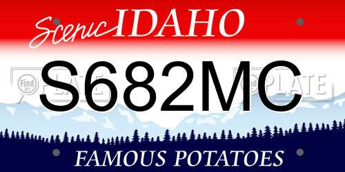 S682MC Idaho License Plate