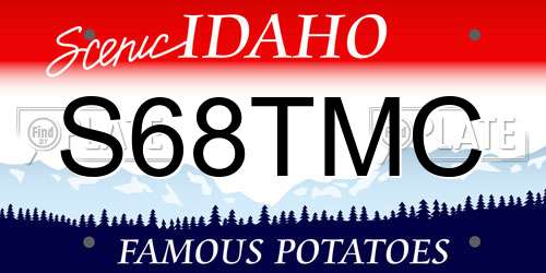 S68TMC Idaho License Plate