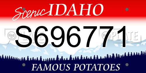 S696771 Idaho License Plate