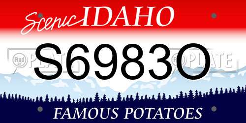 S6983O Idaho License Plate