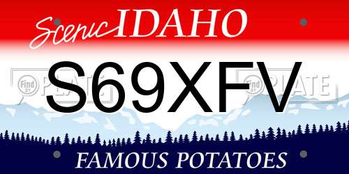 S69XFV Idaho License Plate