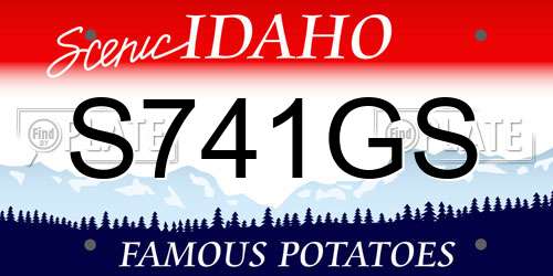 S741GS Idaho License Plate