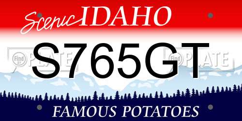 S765GT Idaho License Plate