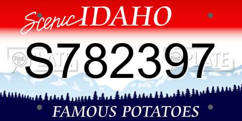 S782397 Idaho License Plate