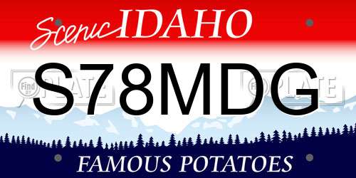 S78MDG Idaho License Plate