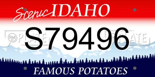 S79496 Idaho License Plate