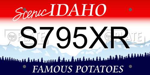 S795XR Idaho License Plate