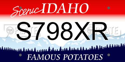 S798XR Idaho License Plate