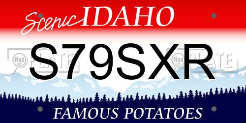 S79SXR Idaho License Plate