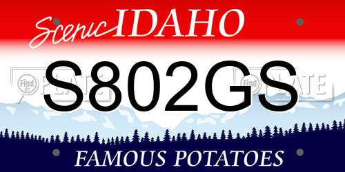 S802GS Idaho License Plate