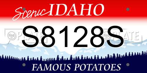 S8128S Idaho License Plate