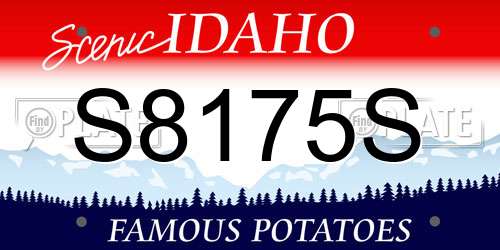 S8175S Idaho License Plate