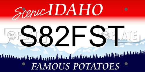 S82FST Idaho License Plate