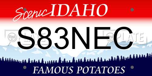 S83NEC Idaho License Plate
