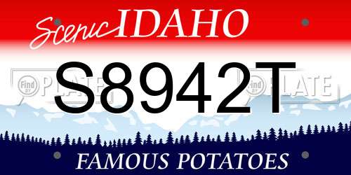 S8942T Idaho License Plate