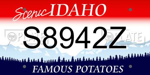 S8942Z Idaho License Plate