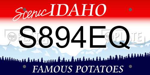 S894EQ Idaho License Plate