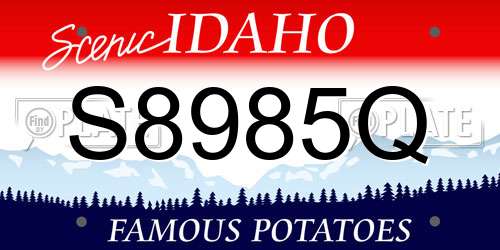 S8985Q Idaho License Plate