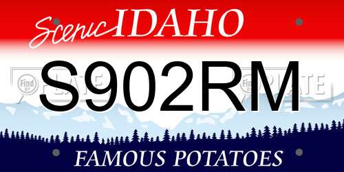 S902RM Idaho License Plate