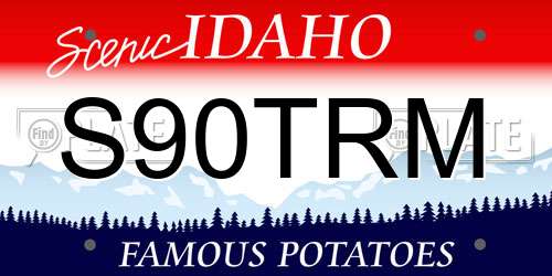 S90TRM Idaho License Plate