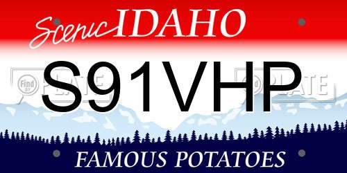 S91VHP Idaho License Plate