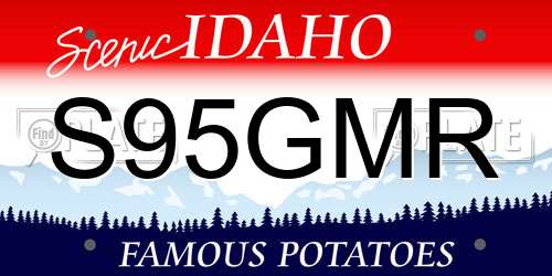 S95GMR Idaho License Plate