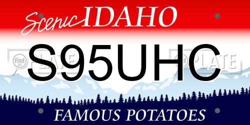 S95UHC Idaho License Plate
