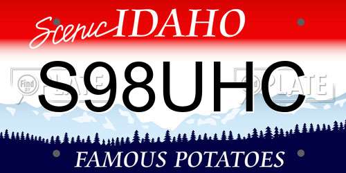 S98UHC Idaho License Plate