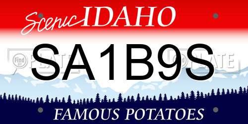 SA1B9S Idaho License Plate