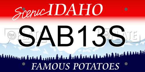 SAB13S Idaho License Plate