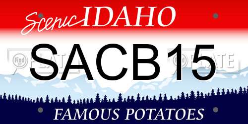 SACB15 Idaho License Plate