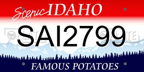 SAI2799 Idaho License Plate