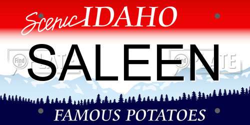 SALEEN Idaho License Plate