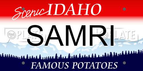 SAMRI Idaho License Plate