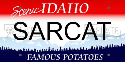 SARCAT Idaho License Plate