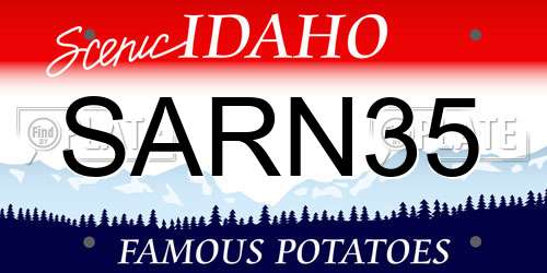 SARN35 Idaho License Plate