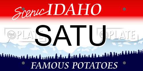 SATU Idaho License Plate
