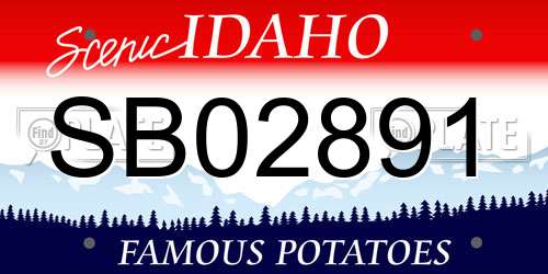 SB02891 Idaho License Plate