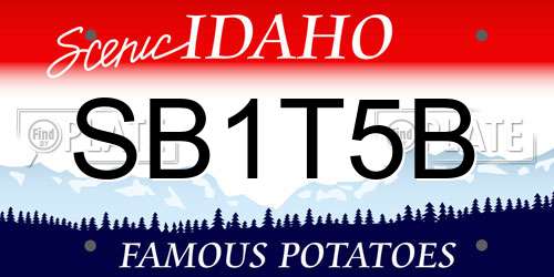 SB1T5B Idaho License Plate