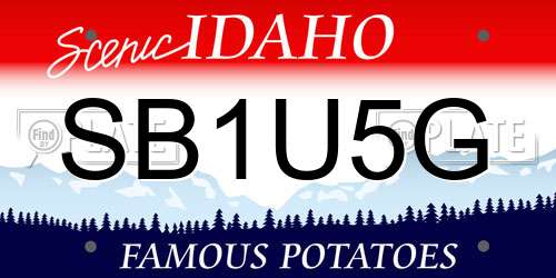 SB1U5G Idaho License Plate