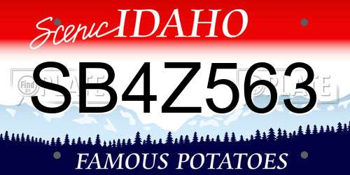 SB4Z563 Idaho License Plate