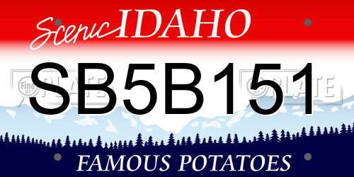 SB5B151 Idaho License Plate