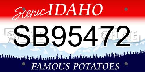 SB95472 Idaho License Plate
