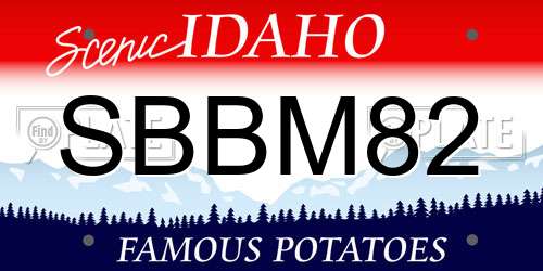 SBBM82 Idaho License Plate