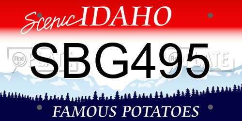 SBG495 Idaho License Plate